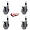 Service Caster 5'' Semi Steel Swivel 1-1/4'' Expanding Stem Caster Set Total Lock Brake, 4PK SCC-EXTTL20S514-SSS-114-4 - alternate 2